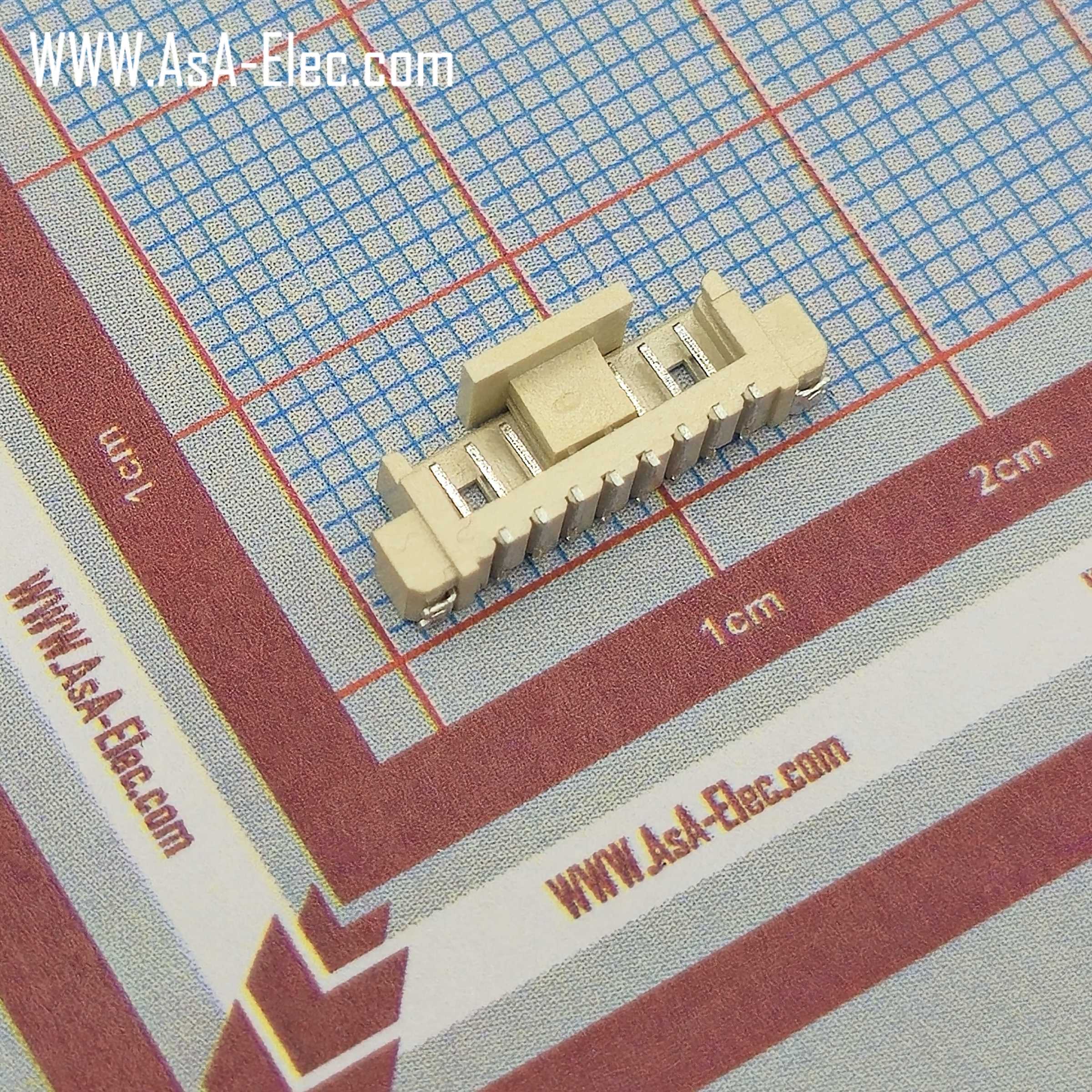 کانکتور FH تیغه ای 1.25 میلی متر 8 پین نر SMD STRAIGHT